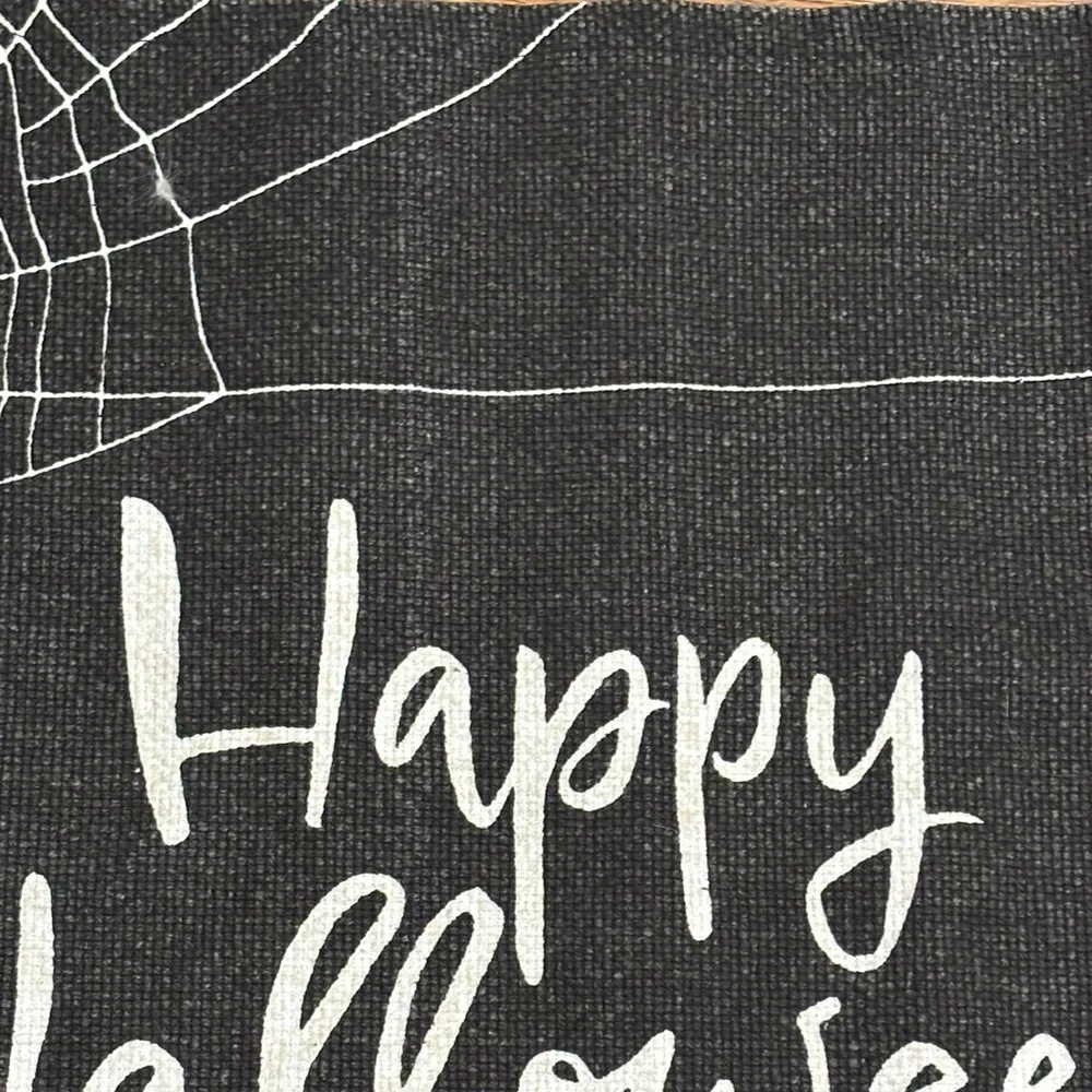 Black and White Halloween Doormat